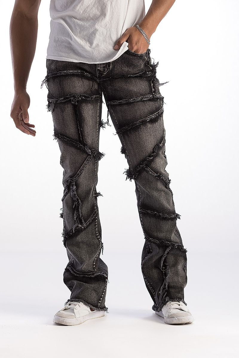Premium Stack Jeans - Chaos Black