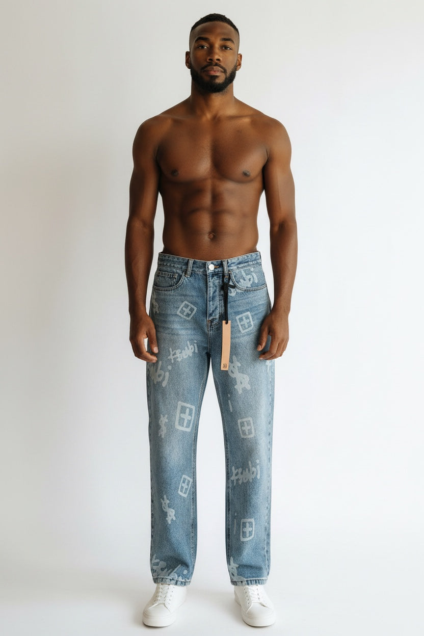 Ksubi Graphic Letter Baggy Jeans