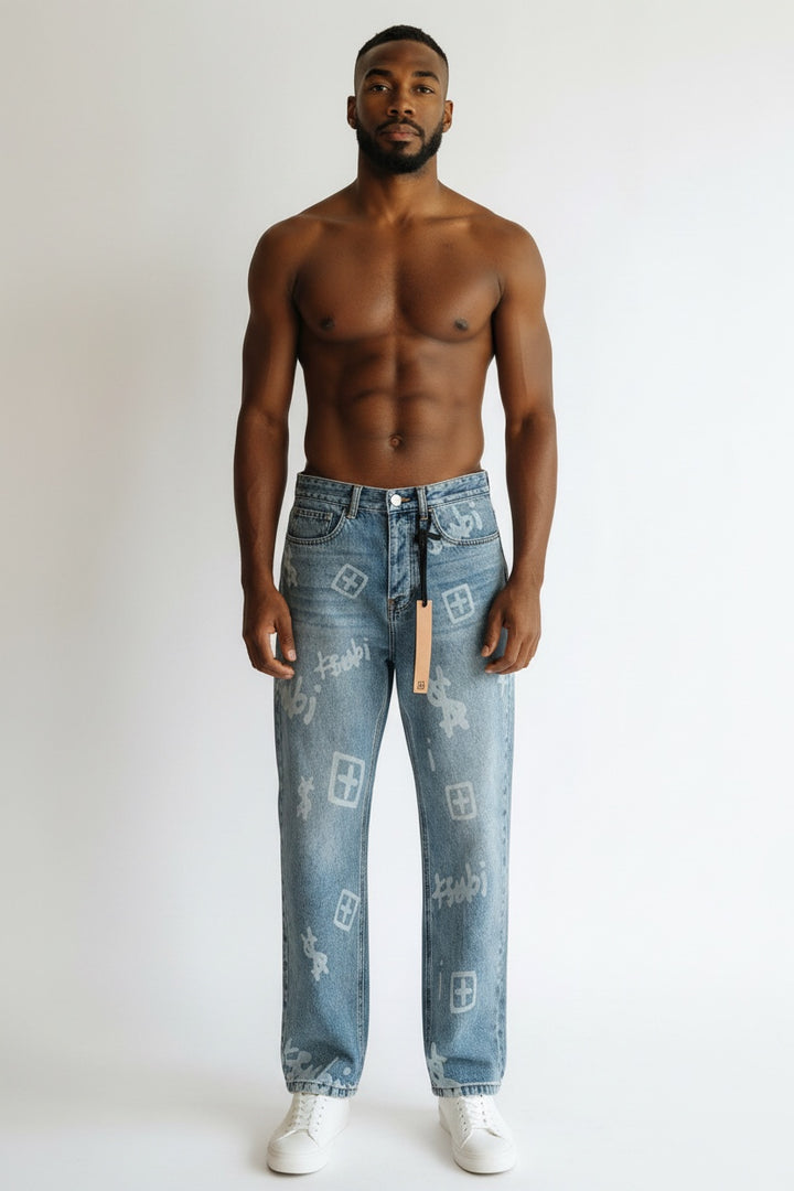 Ksubi Graphic Letter Baggy Jeans
