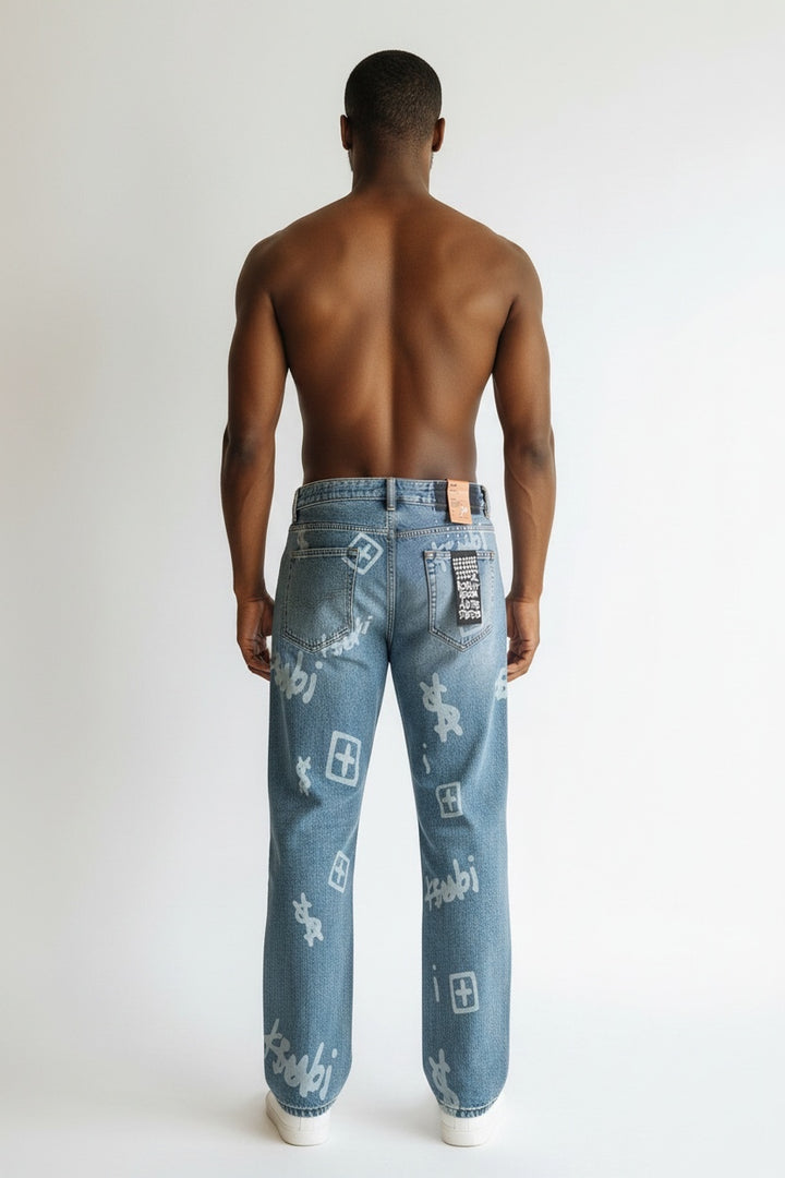 Ksubi Graphic Letter Baggy Jeans