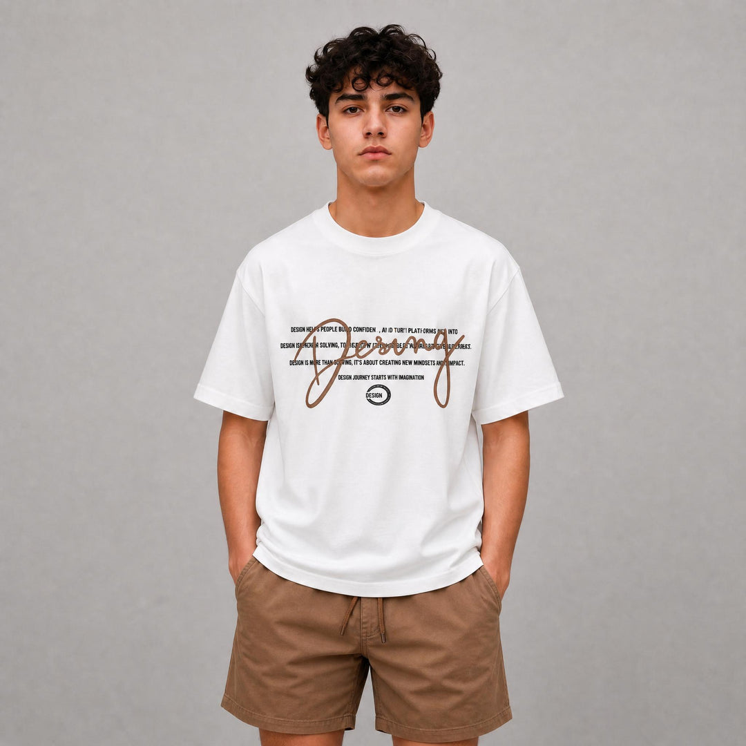 Kids Design Graphic Tee - Brown