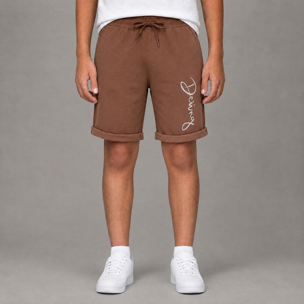 Kids Design Shorts - Brown