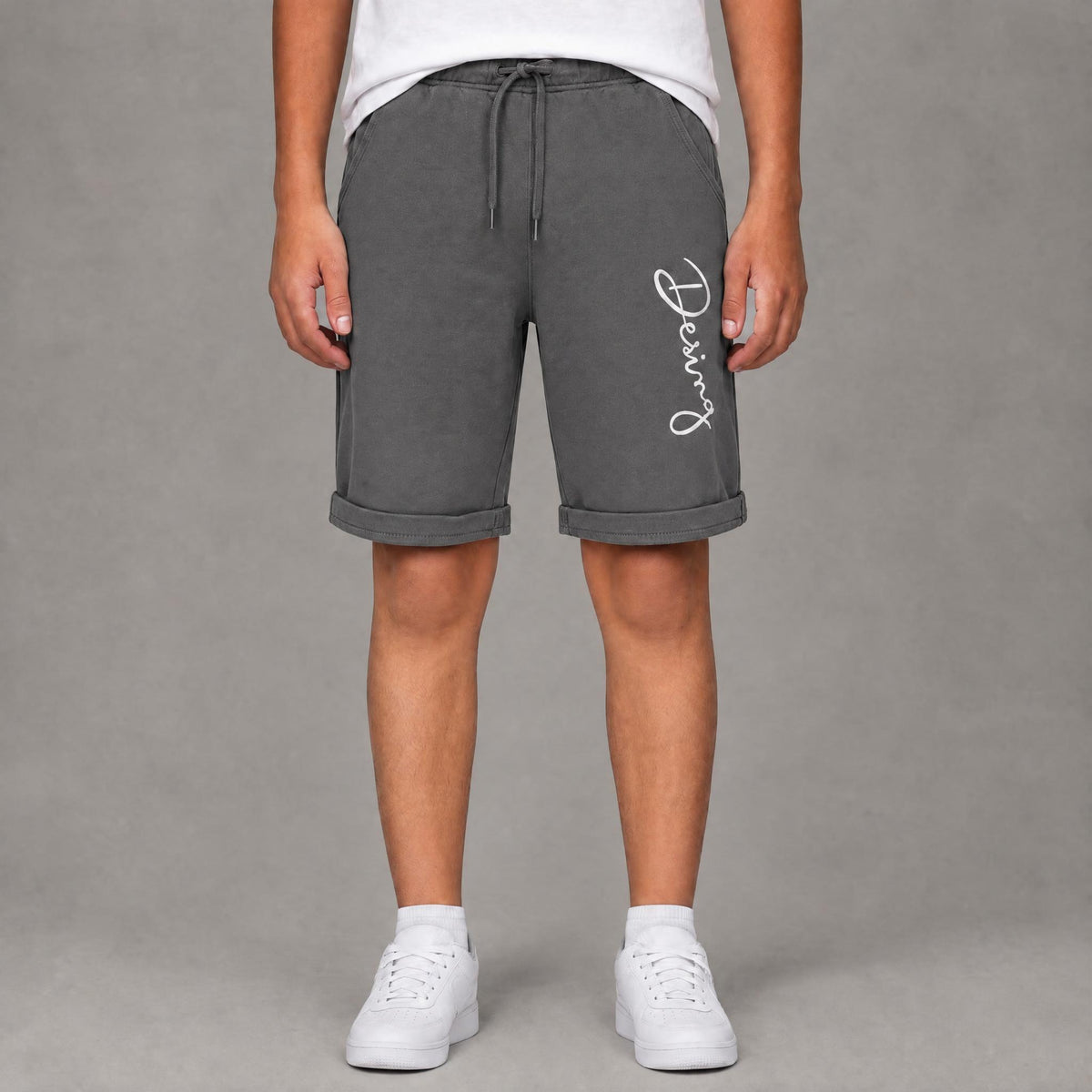 Kids Design Shorts - Grey