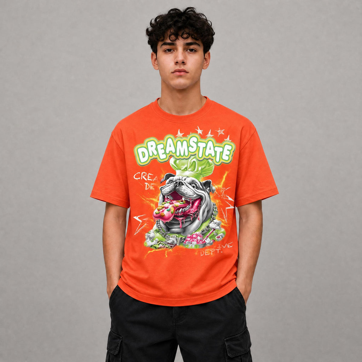 Kids Dream State Graphic Tee - Orange