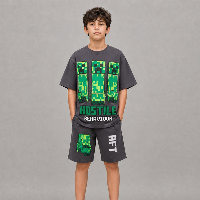 Kids Hostile Set - Dark Gray