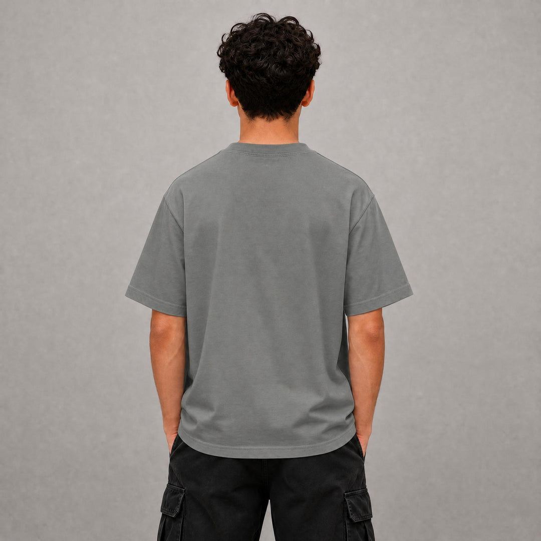 Kids Learn And Live Graphic Tee - Grey