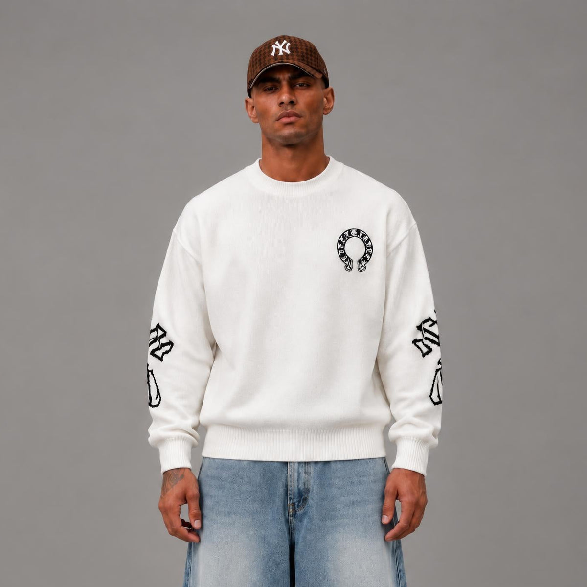 LA Chrome Hearts Sweater - Men's Streetwear Sweater
