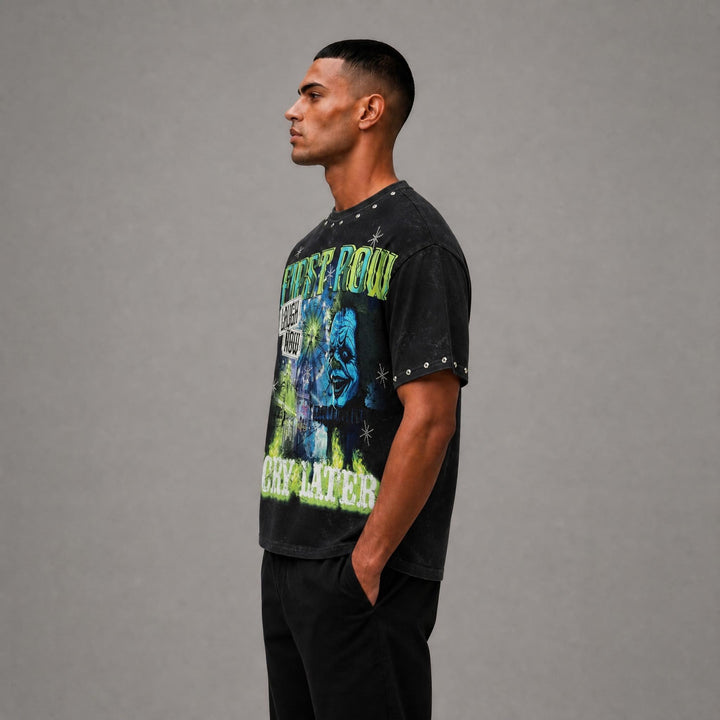 LAUGH NOW CRY LATER MIDNIGHT JOKER TEE
