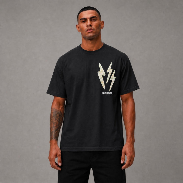 Lightning Graphic Tee - Black