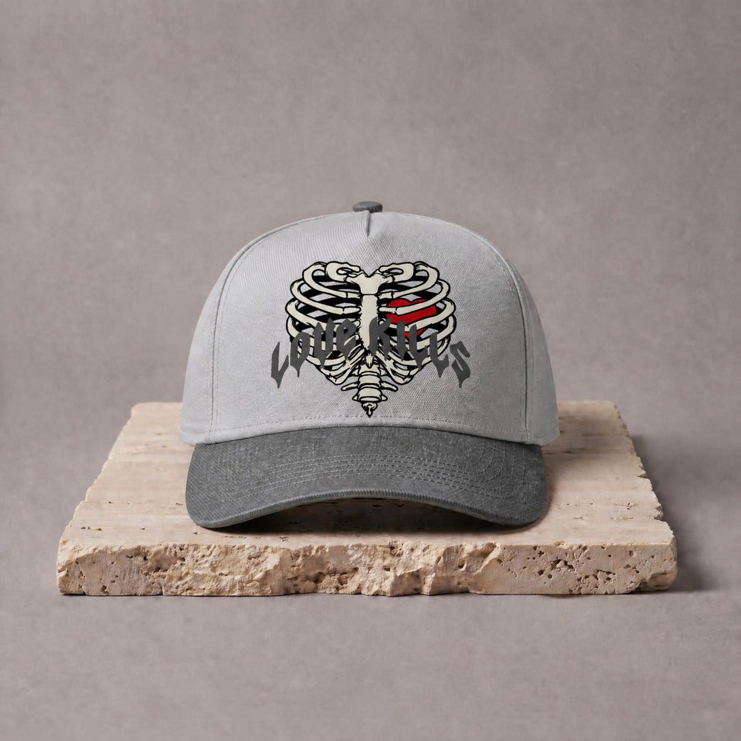 Love Kills SnapBack - Grey