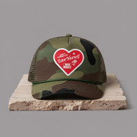 MUKA S5409 Camo Love Yourself Trucker Hat