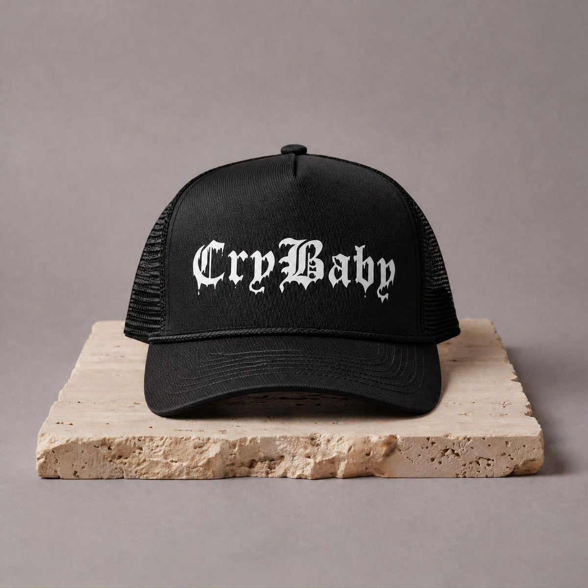 MUKA S5411 Black Cry Baby Trucker Hat