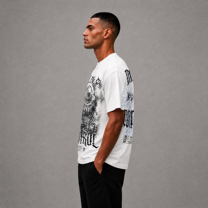 Mind Control Graphic Tee - White