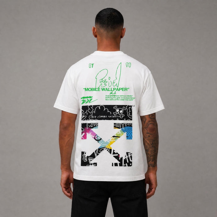 Mobile Wallpaper Tee - White