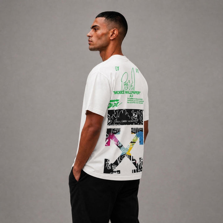 Mobile Wallpaper Tee - White