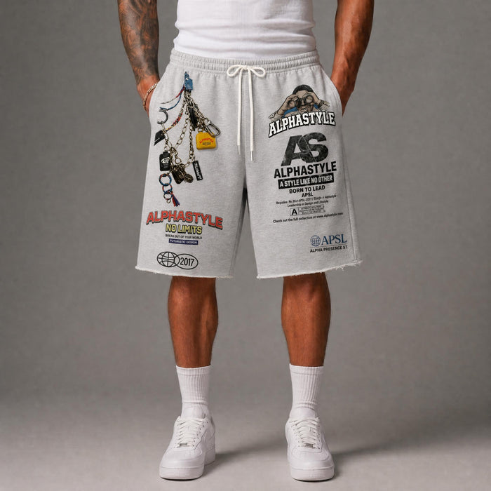 Morda Long Shorts - Men's Streetwear Graphic Shorts