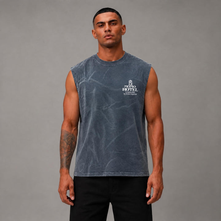 Mumbai Muscle Tee - Black