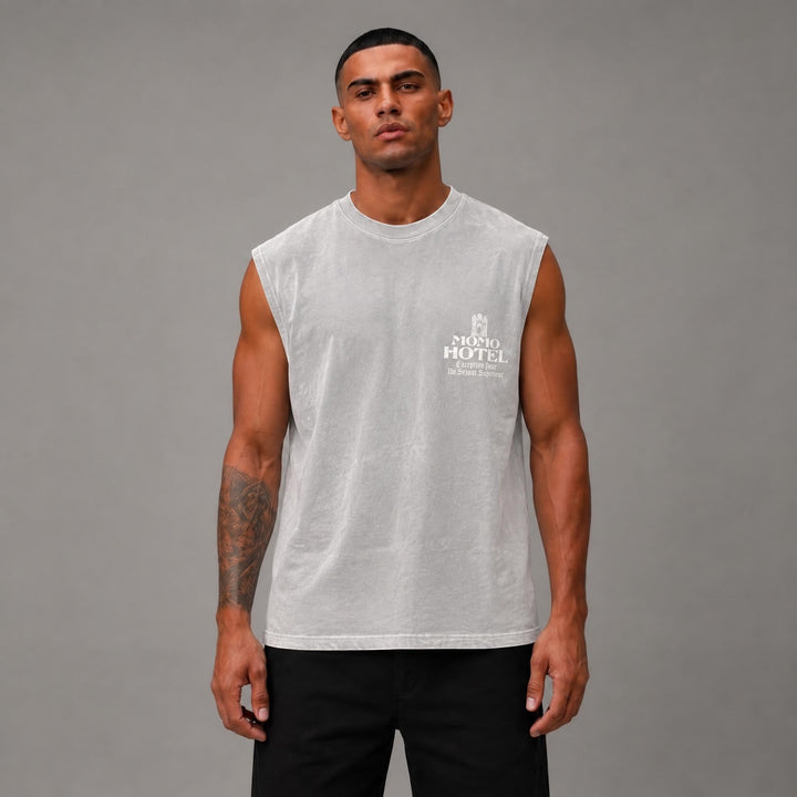 Mumbai Muscle Tee - Grey