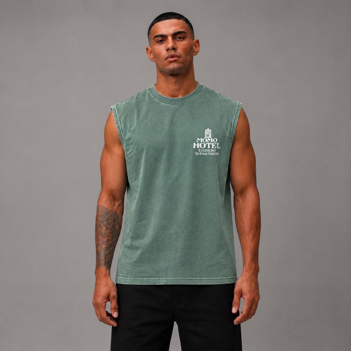 Mumbai Muscle Tee - Olive