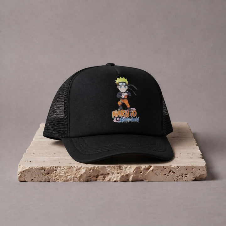 NARUTO BLACK TRUCKER HAT