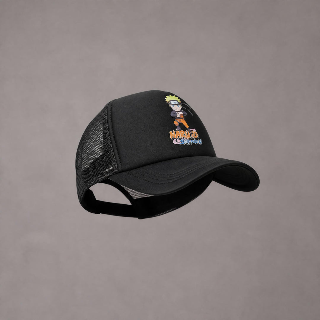 NARUTO BLACK TRUCKER HAT