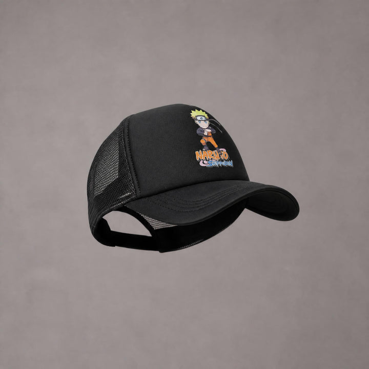 NARUTO BLACK TRUCKER HAT