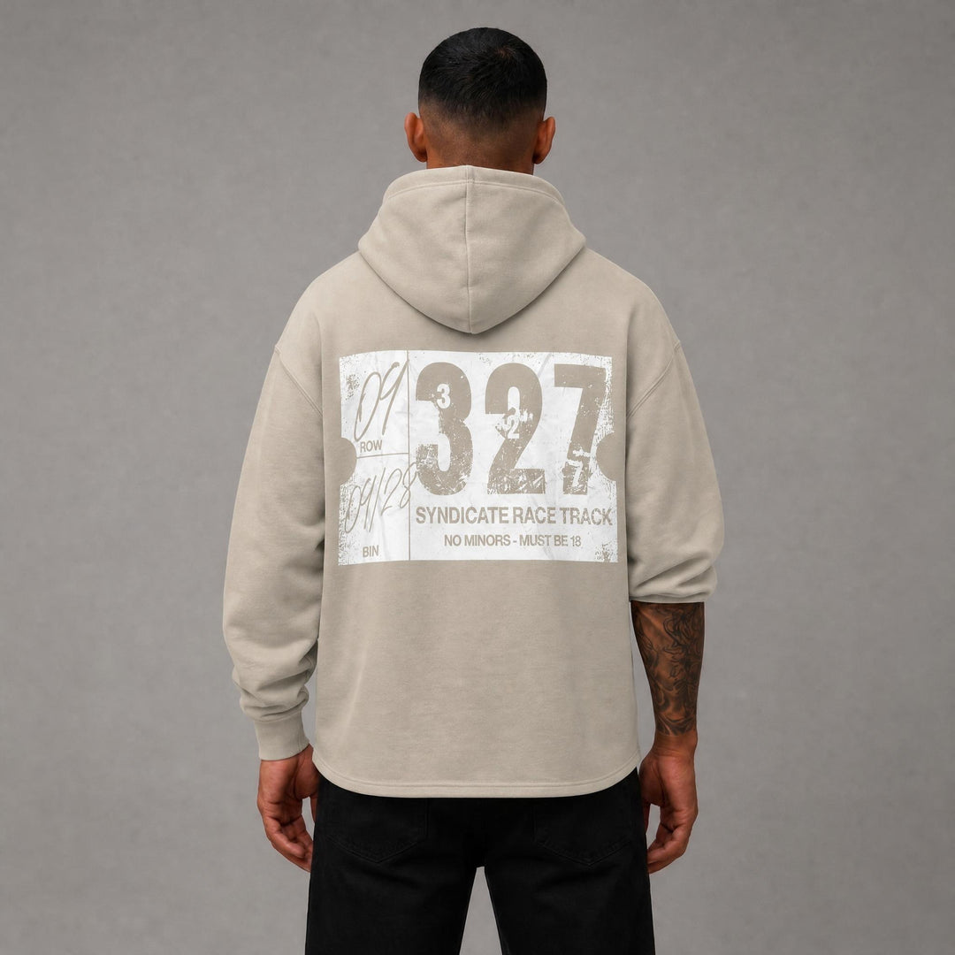 Narcan Cropped Hoodie - Oatmeal