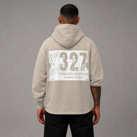 Narcan Cropped Hoodie - Oatmeal