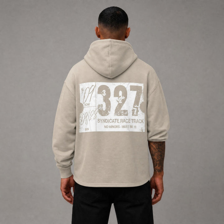 Narcan Cropped Hoodie - Oatmeal