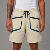 Nylon Short Pants W/ Cargo Pocket -Khaki (SP107)