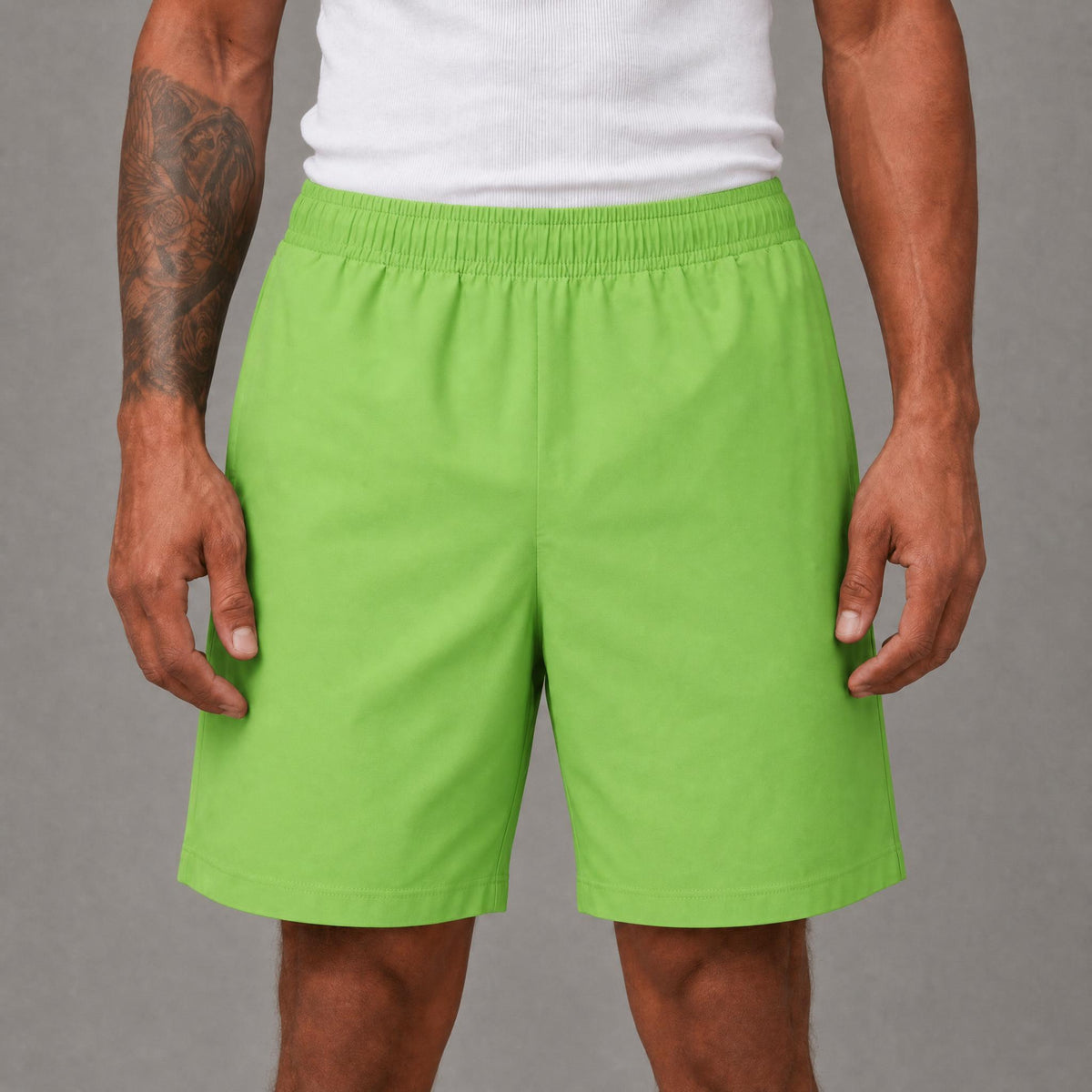 Nylon Shorts (AR1006)- Green
