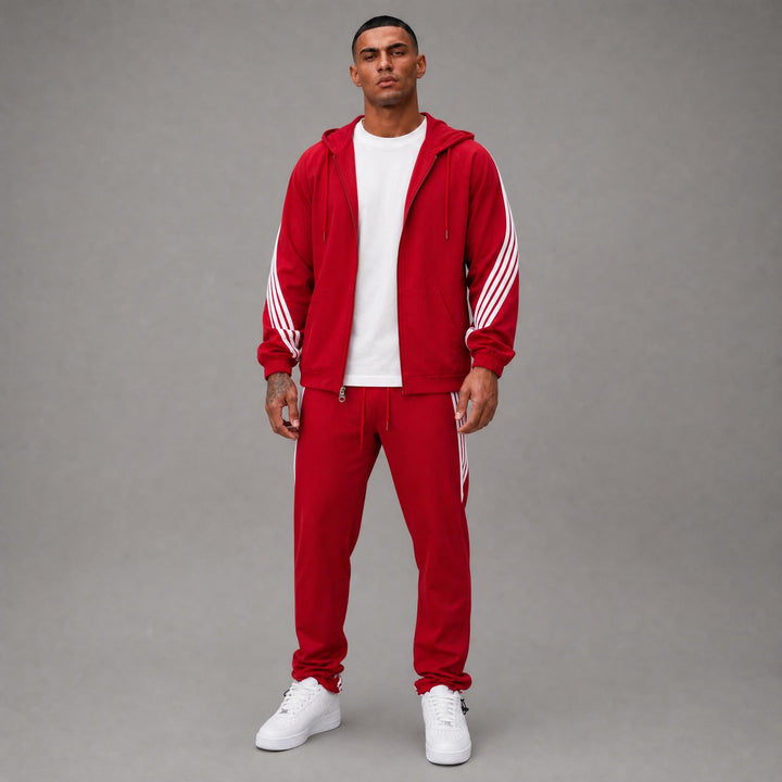 Nylon Windbreaker Jacket - Red