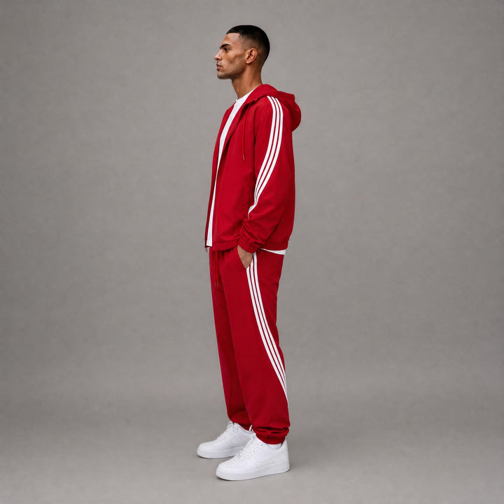 Nylon Windbreaker Jacket - Red