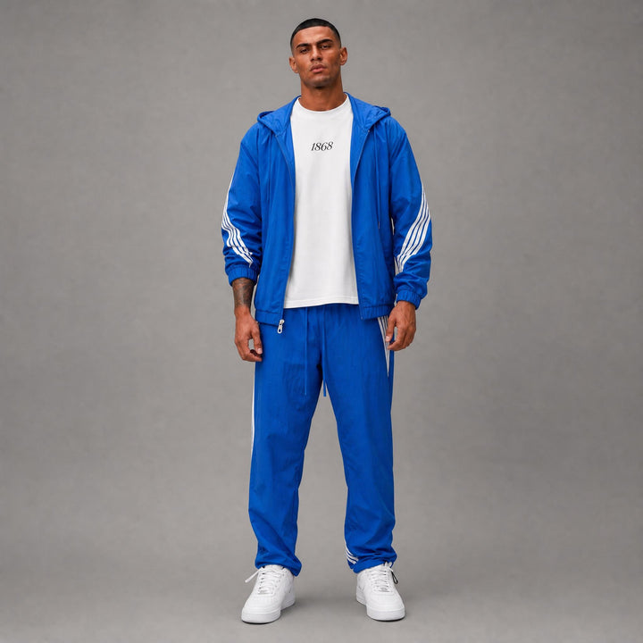 Nylon Windbreaker Jacket - Royal Blue