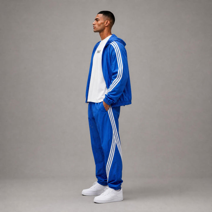 Nylon Windbreaker Jacket - Royal Blue