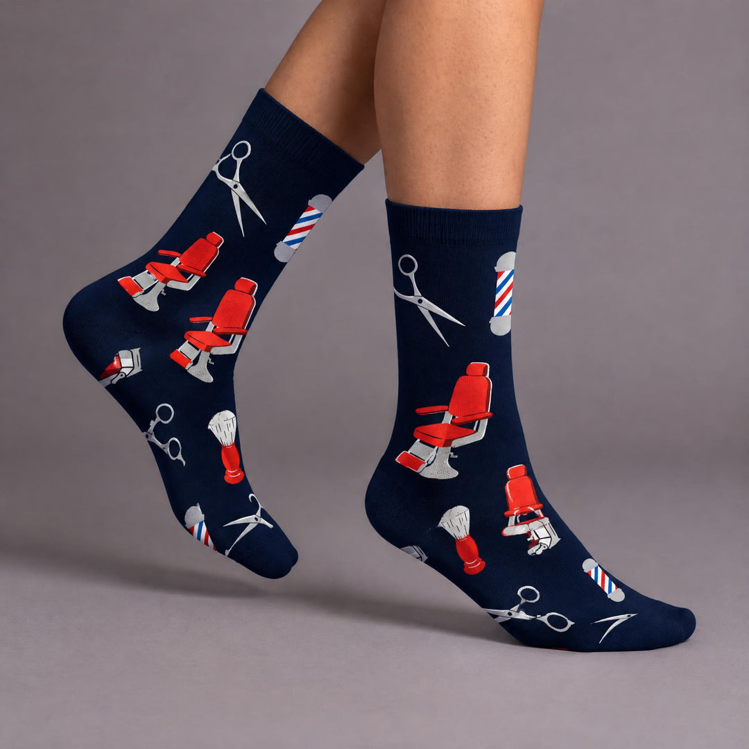 ODD SOX Barbershop Crew Socks