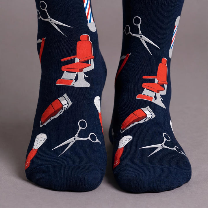ODD SOX Barbershop Crew Socks