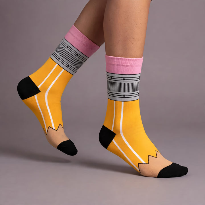 ODD SOX Pencil &amp; Paper Crew Socks
