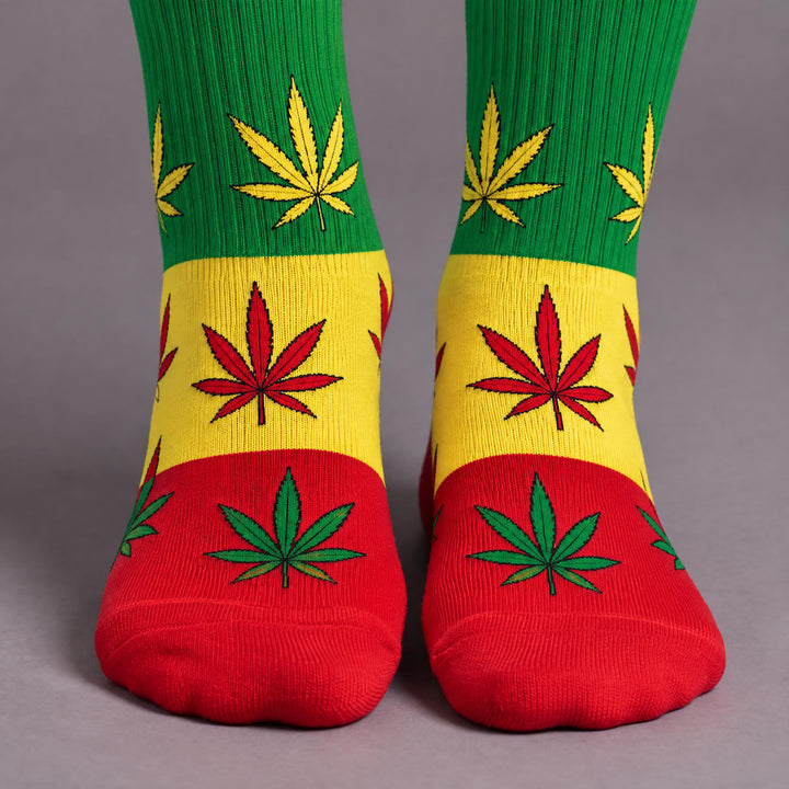 ODD SOX Rasta La Vista Crew Socks