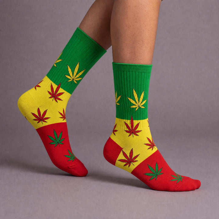 ODD SOX Rasta La Vista Crew Socks