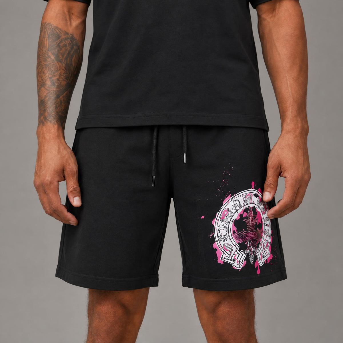Original Saints Shorts - Black/Pink