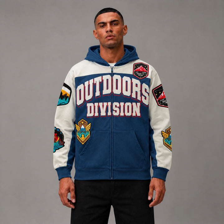 Outdoor Division Zip Up Hoodie - Men&