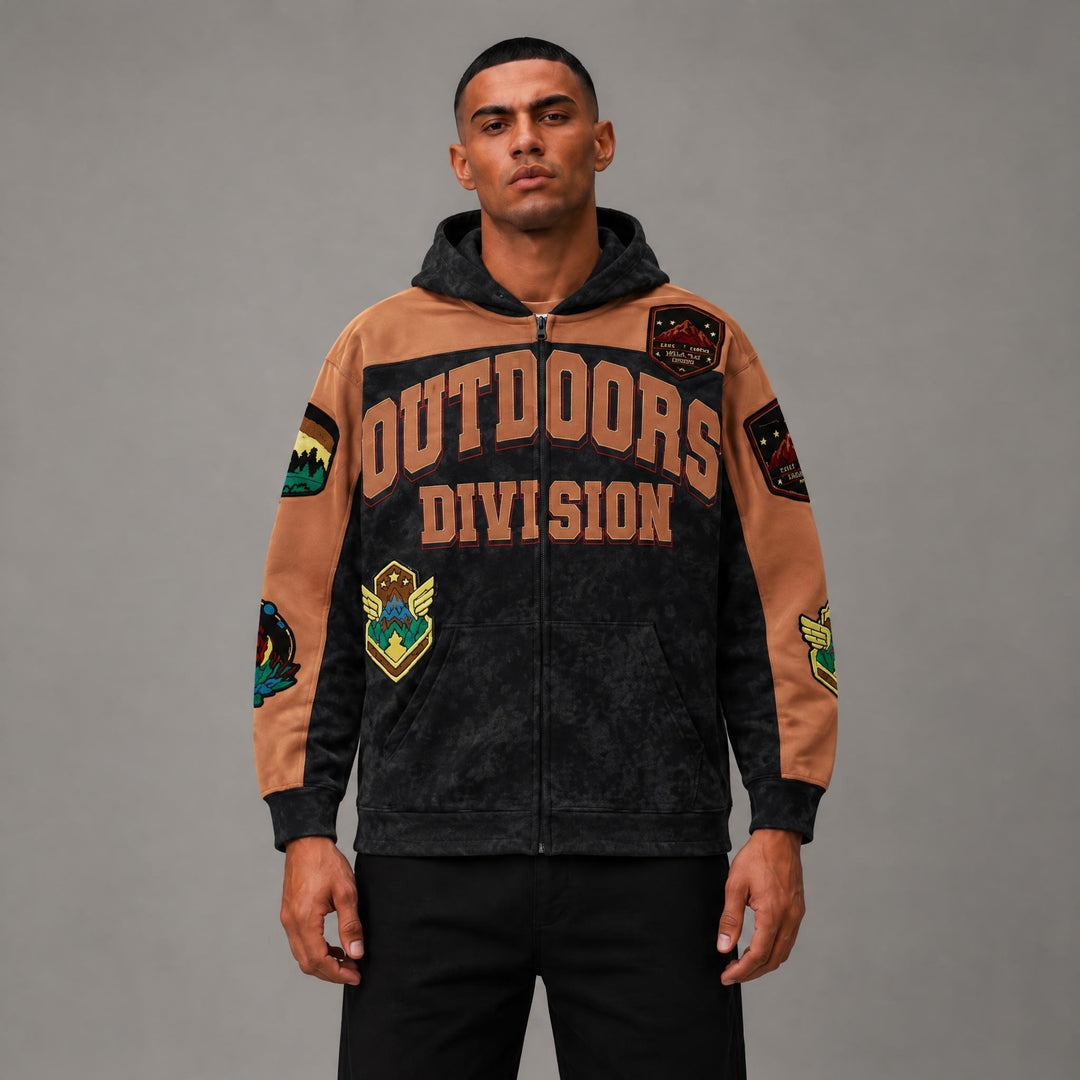 Outdoor Division Zip Up Hoodie - Men&