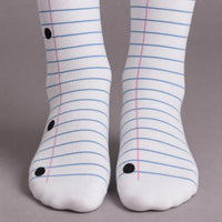 ODD SOX Pencil & Paper Crew Socks