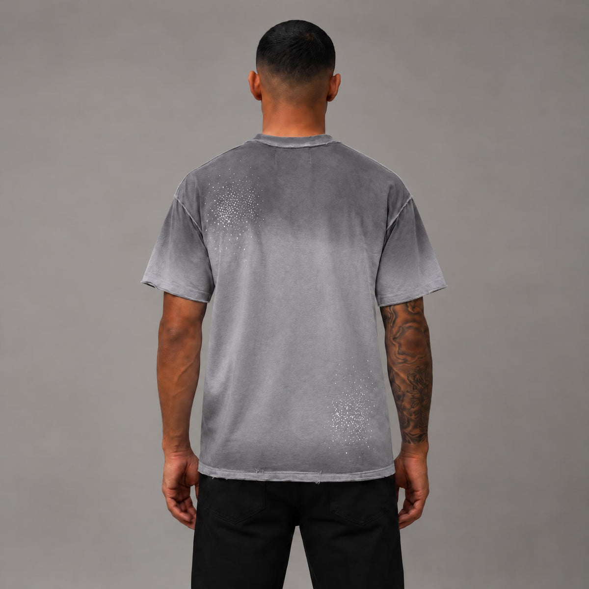 Paradise Hustle French Terry Tee - Men's Graphic Streetwear T-Shirt
