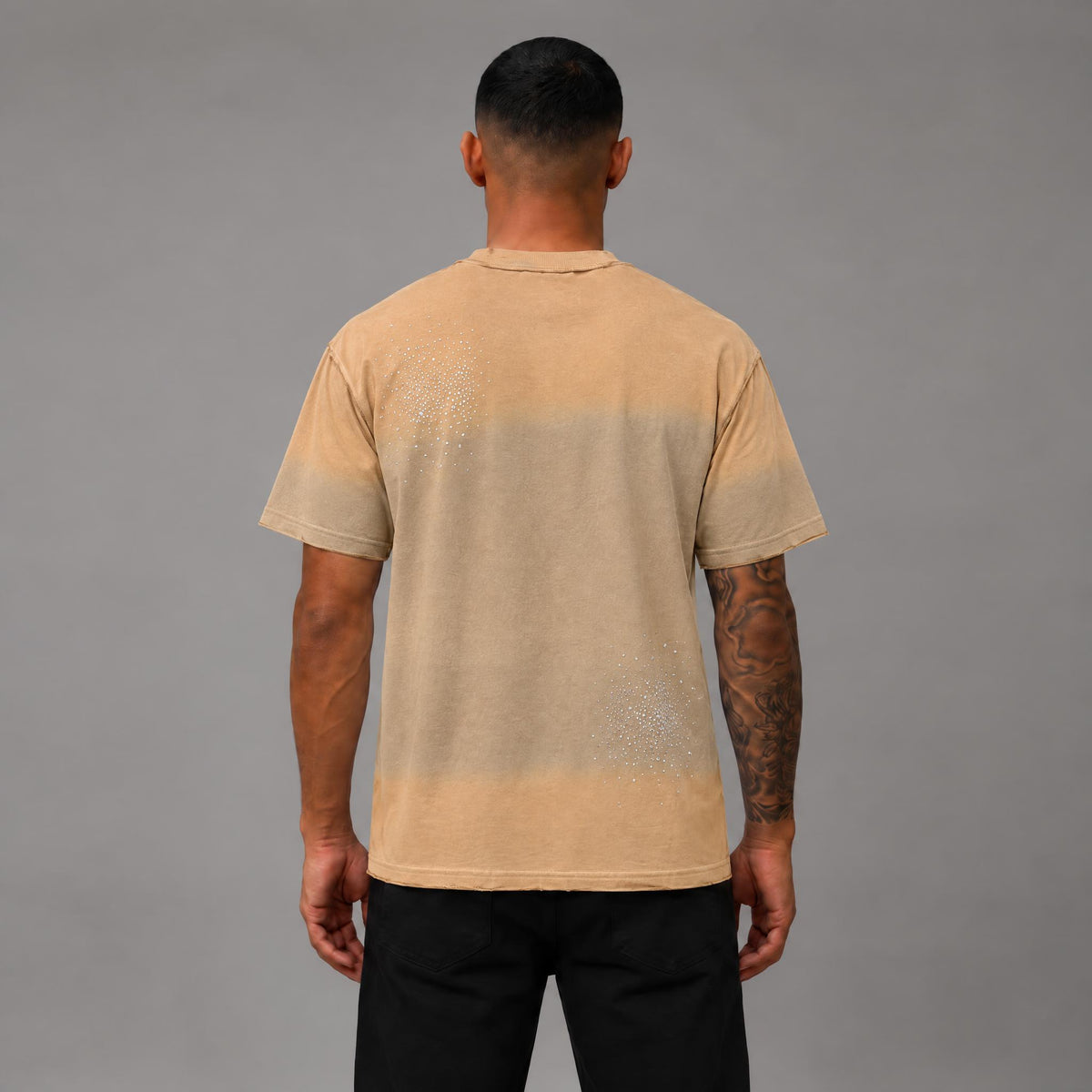 Paradise Hustle French Terry Tee - Men's Graphic Streetwear T-Shirt