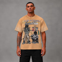 Paradise Hustle French Terry Tee - Men's Graphic Streetwear T-Shirt