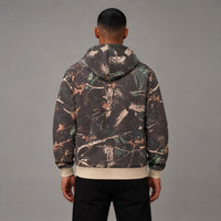 Patches Real Tree Camo Full Zip Hoodie - Men's Streetwear Hoodie