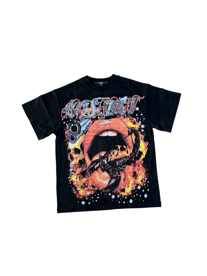 Instinct Graphic Tee - Black