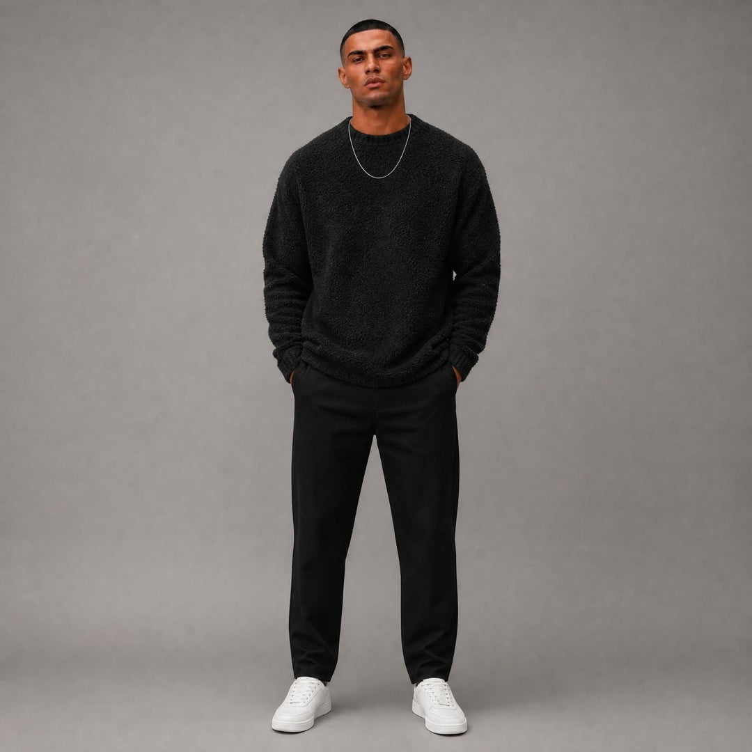 Puff Knit Jumper (FW25-133 Black)